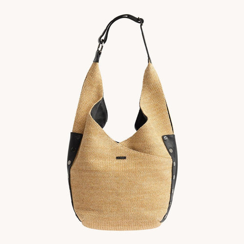 TOM ZIP - Chaparral Raffia/Gunmetal-Hammitt-Renee Taylor Gallery
