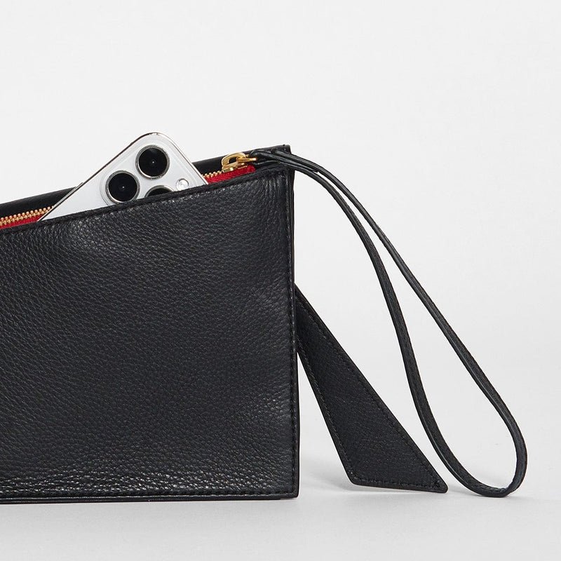 CURTIS - Black/Brushed Gold Red Zip-Hammitt-Renee Taylor Gallery