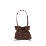 GIANNA SML - Quilted Espresso/Brushed Gold