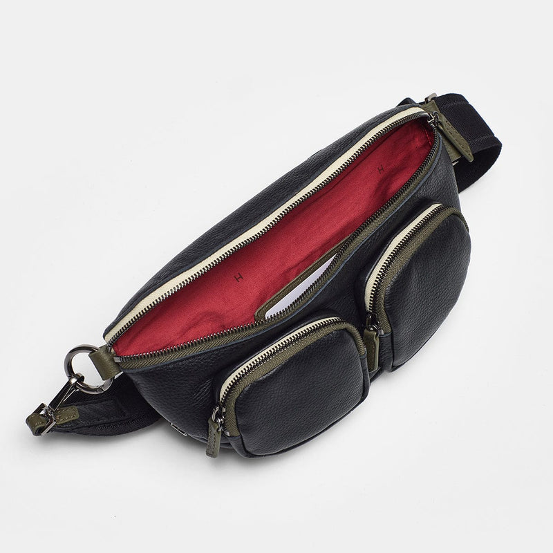 CHARLES CROSSBODY MED - Cargo Black/Gunmetal-Hammitt-Renee Taylor Gallery