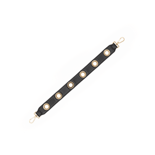 GROMMET SHORT STRAP - Black/Gold