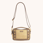 EVAN CROSSBODY SML - Pewter Raffia/Brushed Gold-Hammitt-Renee Taylor Gallery