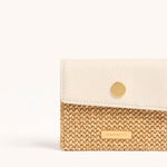 MONTANA POCKET - Calla Lily White Raffia/Brushed Gold-Hammitt-Renee Taylor Gallery