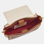 KAYCE SADDLE LRG - Cafe Au Lait/Brushed Gold-Hammitt-Renee Taylor Gallery