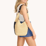 TOM ZIP - Chaparral Raffia/Gunmetal-Hammitt-Renee Taylor Gallery