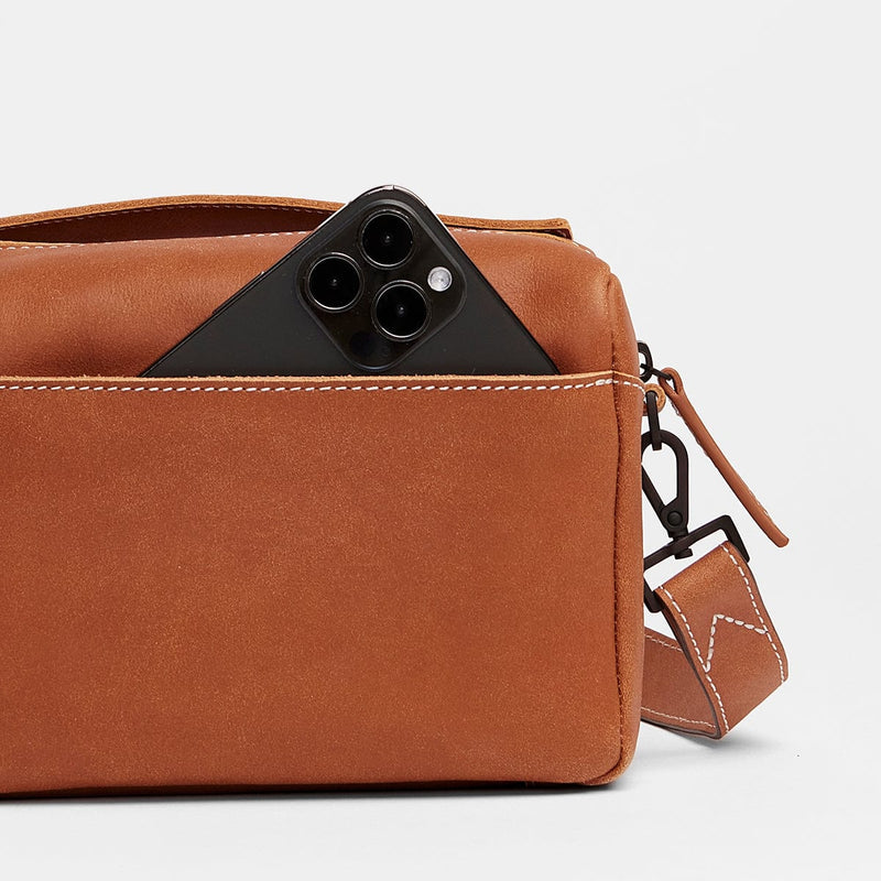 Evan Crossbody Handbag - Evan crossbody Saddle Brown BZ-Hammitt-Renee Taylor Gallery