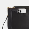 KAYCE SADDLE LRG - Black/Brushed Gold/Red Zip-Hammitt-Renee Taylor Gallery