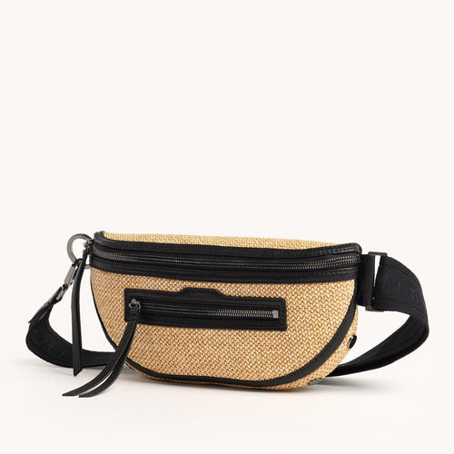 CHARLES CROSSBODY MED - Chaparral Raffia/Gunmetal-Hammitt-Renee Taylor Gallery