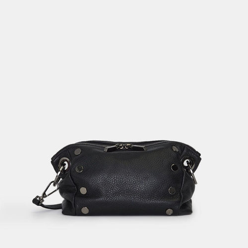 DANIEL CROSSBODY CLUTCH SML - Pomodoro Red/Brushed Gold Hammered-Hammitt-Renee Taylor Gallery