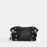 DANIEL CROSSBODY CLUTCH SML - Black/Brushed Gold Red Zip-Hammitt-Renee Taylor Gallery