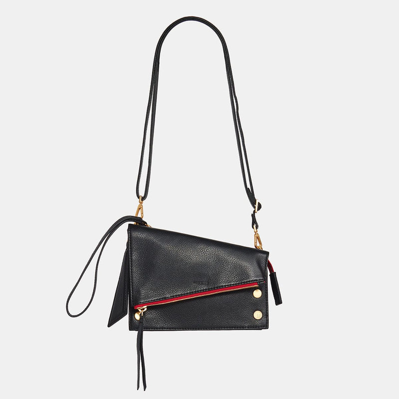 CURTIS - Black/Brushed Gold Red Zip-Hammitt-Renee Taylor Gallery