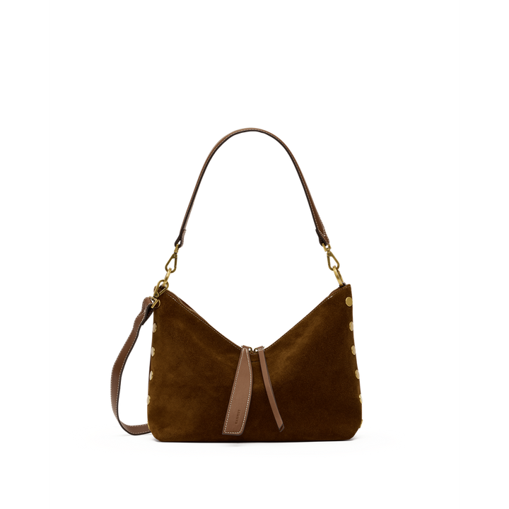 GRACE MED - Cinnamon Suede/Antique Gold-Hammitt-Renee Taylor Gallery