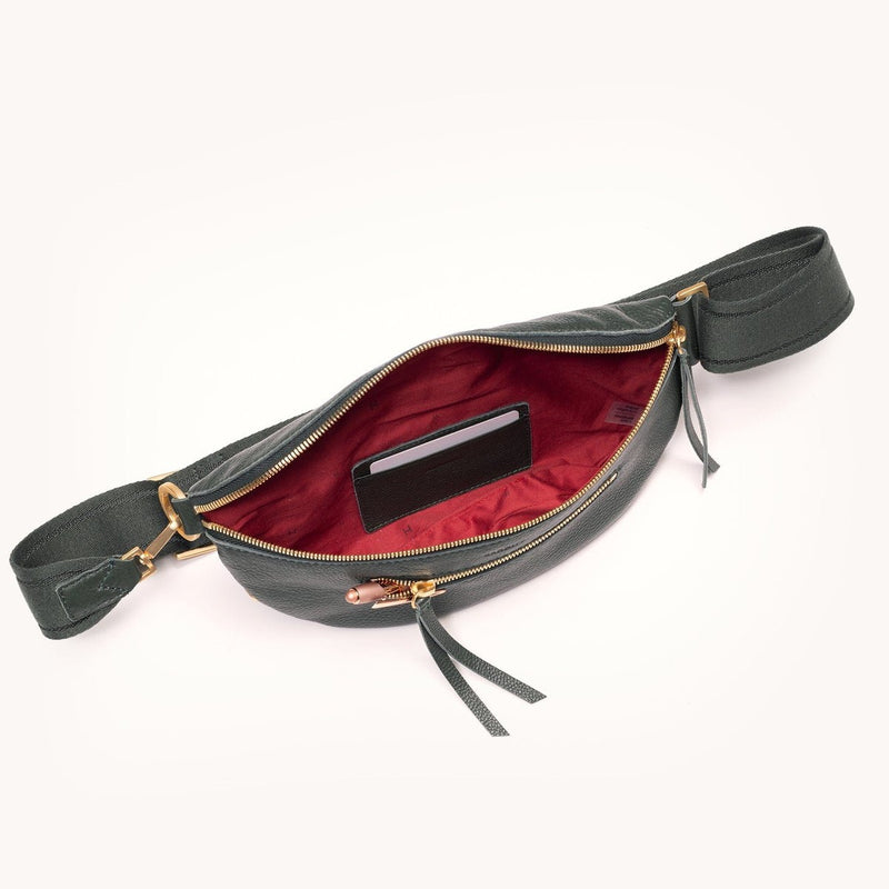 CHARLES CROSSBODY MED - Green Room Pebble/Brushed Gold-Hammitt-Renee Taylor Gallery