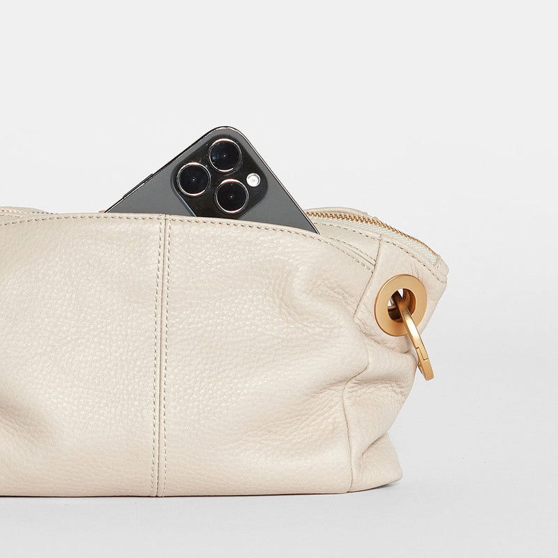DANIEL CROSSBODY CLUTCH SML - Chateau Cream/Brushed Gold-Hammitt-Renee Taylor Gallery
