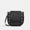 KAYCE SADDLE LRG - Black/Brushed Gold/Red Zip-Hammitt-Renee Taylor Gallery