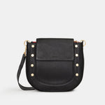 KAYCE SADDLE LRG - Black/Brushed Gold/Red Zip-Hammitt-Renee Taylor Gallery