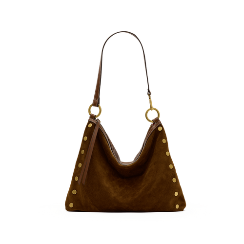 KYLE LRG - Cinnamon Suede/Antique Gold-Hammitt-Renee Taylor Gallery