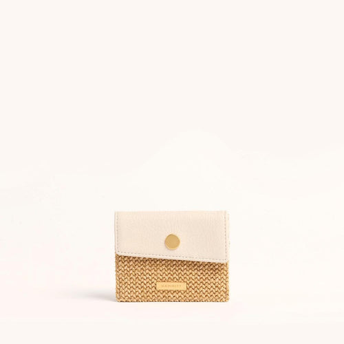 MONTANA POCKET - Calla Lily White Raffia/Brushed Gold-Hammitt-Renee Taylor Gallery