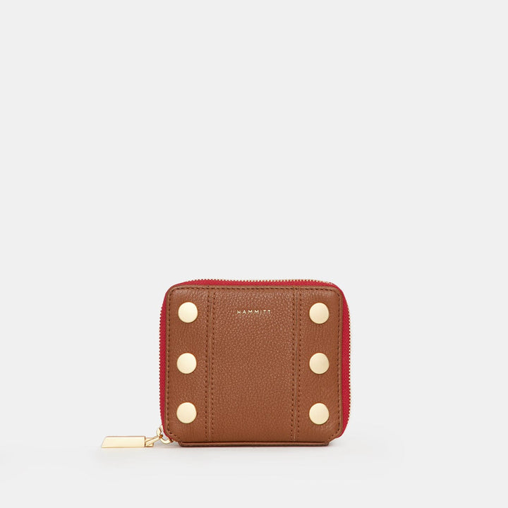 5 NORTH - Mahogany Pebble/Brushed Gold Red Zip-Hammitt-Renee Taylor Gallery