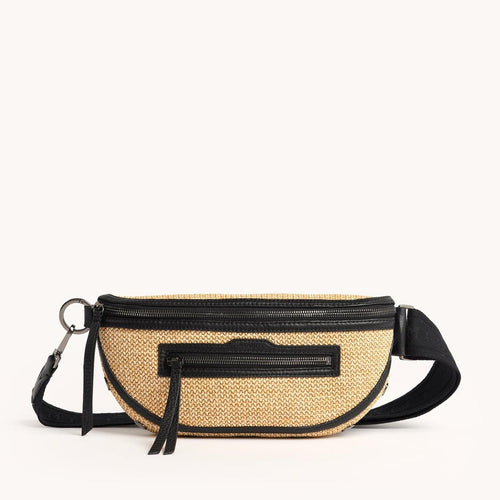 CHARLES CROSSBODY MED - Chaparral Raffia/Gunmetal-Hammitt-Renee Taylor Gallery