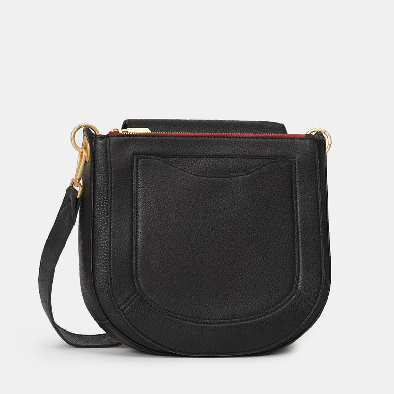 KAYCE SADDLE LRG - Black/Brushed Gold/Red Zip-Hammitt-Renee Taylor Gallery