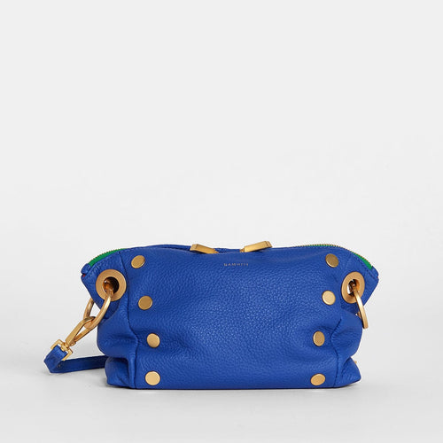 DANIEL CROSSBODY CLUTCH SML- Avenue Blue/Brushed Gold-Hammitt-Renee Taylor Gallery