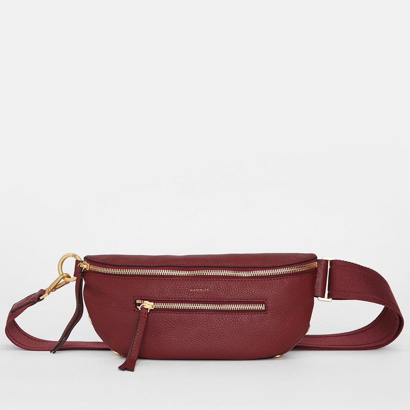 CHARLES CROSSBODY MED - Pomodoro Red/Brushed Gold Hammered-Hammitt-Renee Taylor Gallery