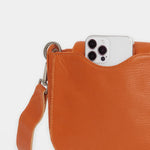 KAYCE SADDLE MED - Candlelight Orange/Brushed Silver-Hammitt-Renee Taylor Gallery