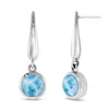 Liquido Earrings - Eliqu00-00-Marahlago Larimar-Renee Taylor Gallery
