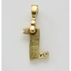 18K and Diamond Alphabet Pendant w/ Bail - M-A-Z-Alex Sepkus-Renee Taylor Gallery