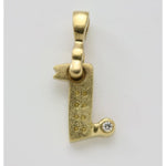 18K and Diamond Alphabet Pendant w/ Bail - M-A-Z-Alex Sepkus-Renee Taylor Gallery