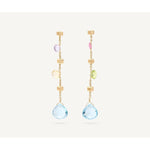 18K Paradise Multi Stone Drop Earrings - OB1431 MIX01 Y-Marco Bicego-Renee Taylor Gallery