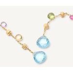 18K Paradise Multi Stone Drop Earrings - OB1431 MIX01 Y-Marco Bicego-Renee Taylor Gallery