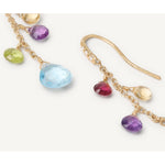 18K Paradise Diamond & Mixed Gemstone Drop Earrings - OB1743-AB MIX01T 02-Marco Bicego-Renee Taylor Gallery