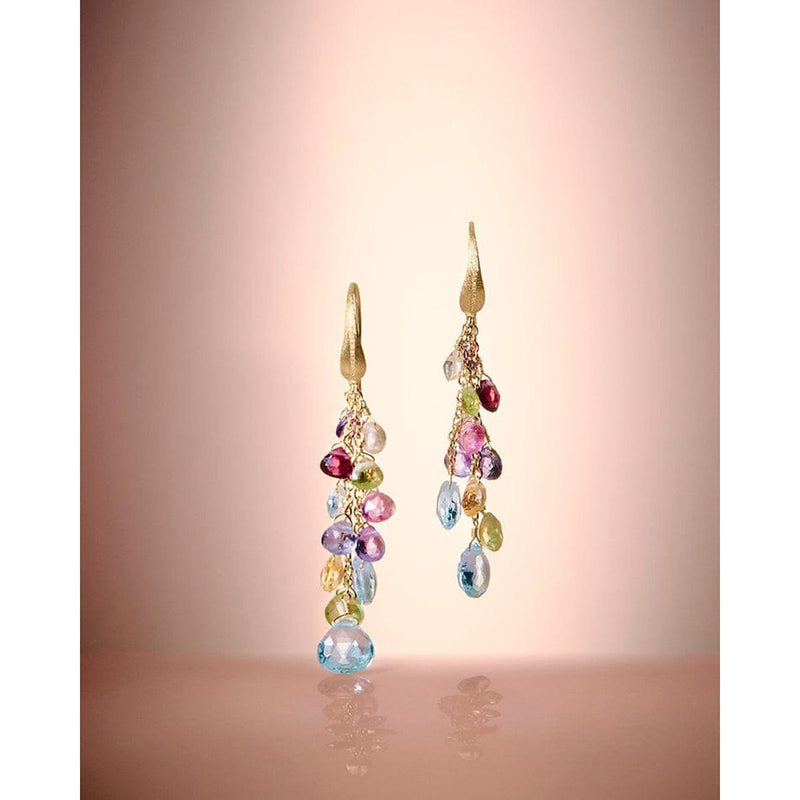 18K Yellow Gold Paradise Multi Strand and Stone Earrings - OB1753-A MIX01T Y 02-Marco Bicego-Renee Taylor Gallery