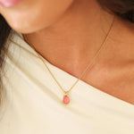 The Pink Delicate Necklace-Iridescent Peony Pink - N516GIPP00-Julie Vos-Renee Taylor Gallery