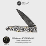 Gentac Golden Dawn Limited Edition Knife - B30 GOLDEN DAWN