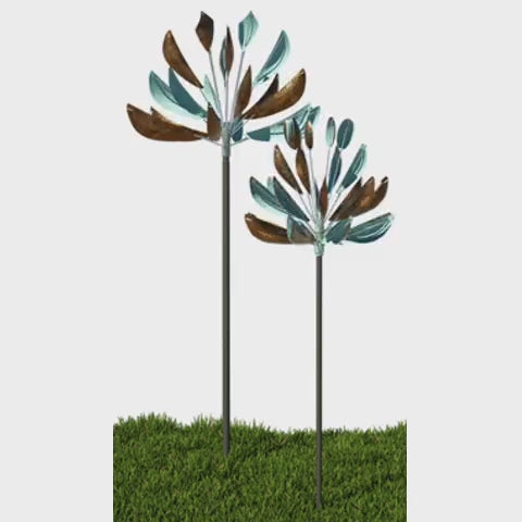 Grouping: Agave Large with Agave X-Large in copper - Lyman Whitaker wind sculptures