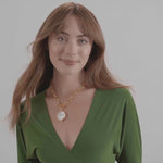 Meridian Statement Necklace - Mother of Pearl