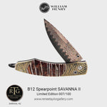 Spearpoint Savanna II Limited Edition Knife - B12 SAVANNA II