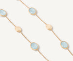 18K Siviglia Aquamarine Station Necklace - CB1874-E AQ01 Y 02-Marco Bicego-Renee Taylor Gallery