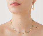 18K Siviglia Aquamarine Station Necklace - CB1874-E AQ01 Y 02-Marco Bicego-Renee Taylor Gallery