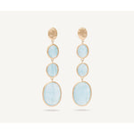 18K Siviglia Aquamarine Four Drop Earrings - OB1477 AQ01 Y 02-Marco Bicego-Renee Taylor Gallery