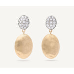 18K Siviglia Diamond Pave Drop Earrings - OB1289 B YW Q6-Marco Bicego-Renee Taylor Gallery