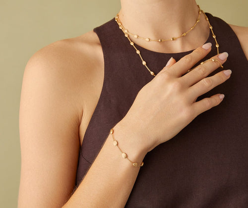 18K Siviglia Medium Bead Bracelet - BB553 Y 02-Marco Bicego-Renee Taylor Gallery