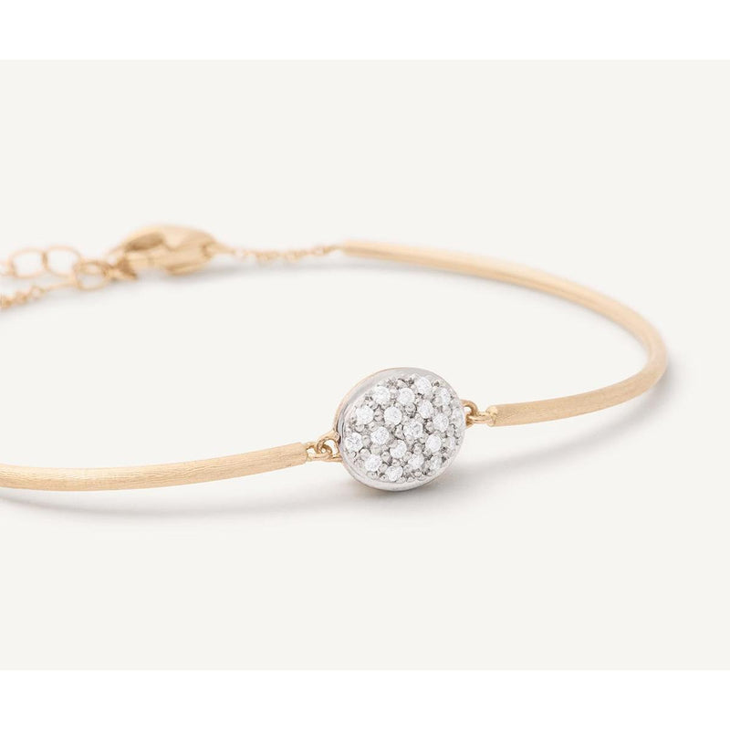 18K Siviglia Single Station Diamond Bracelet - SB120 B YW Q6-Marco Bicego-Renee Taylor Gallery