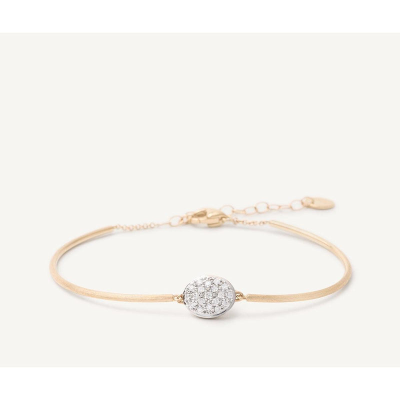 18K Siviglia Single Station Diamond Bracelet - SB120 B YW Q6-Marco Bicego-Renee Taylor Gallery