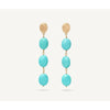 18K Yellow Gold Statement Earrings with Turquoise - OB1856 TU01 Y 02-Marco Bicego-Renee Taylor Gallery