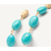 18K Yellow Gold Statement Earrings with Turquoise - OB1856 TU01 Y 02-Marco Bicego-Renee Taylor Gallery