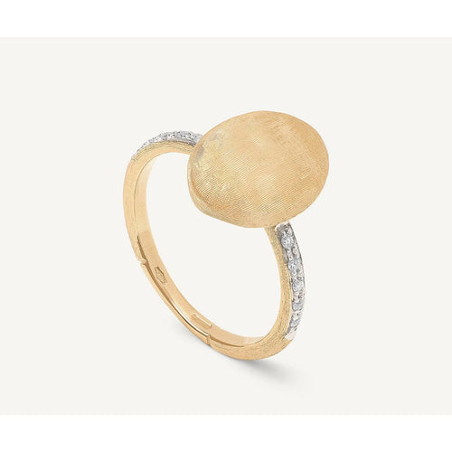 18K Siviglia Grande Diamond North South Ring - AB610 B YW Q6-Marco Bicego-Renee Taylor Gallery